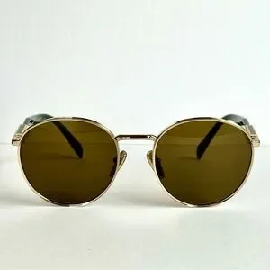 Prada | Accessories | New Prada Round Gold Frame Sunglasses  display picture 3